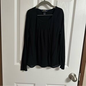 Polo ralph lauren Black long sleeve top sz 6